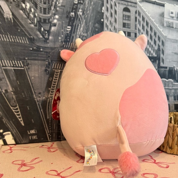 NWT Squishmallows Reshma Cow Valentine Plush 12 Inch - Picture 6 of 7
